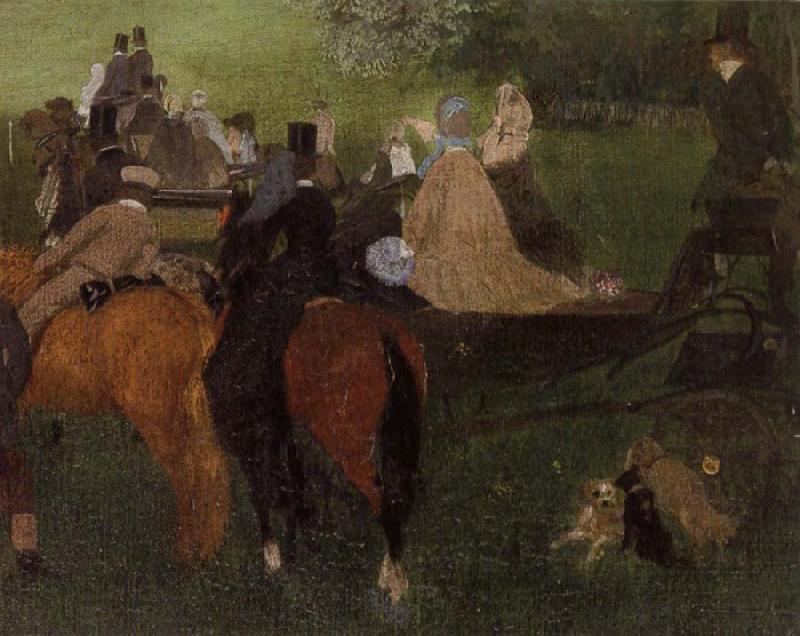 Edgar Degas On the Racecourse